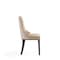 Manhattan Comfort Shubert 6-Piece Faux Leather and Velvet Dining Chair Set in Tan 6-DC055AR-TN - alternate 10